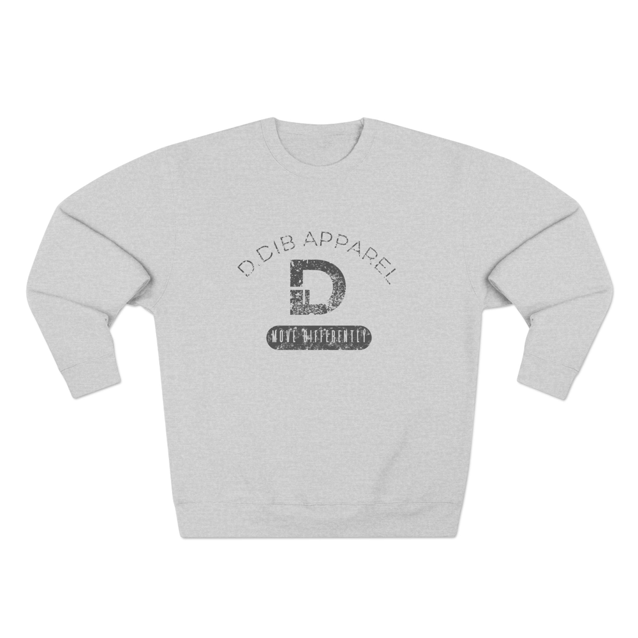 Cozy Unisex Crewneck Sweatshirt – Vintage D. Dib Logo Fleece