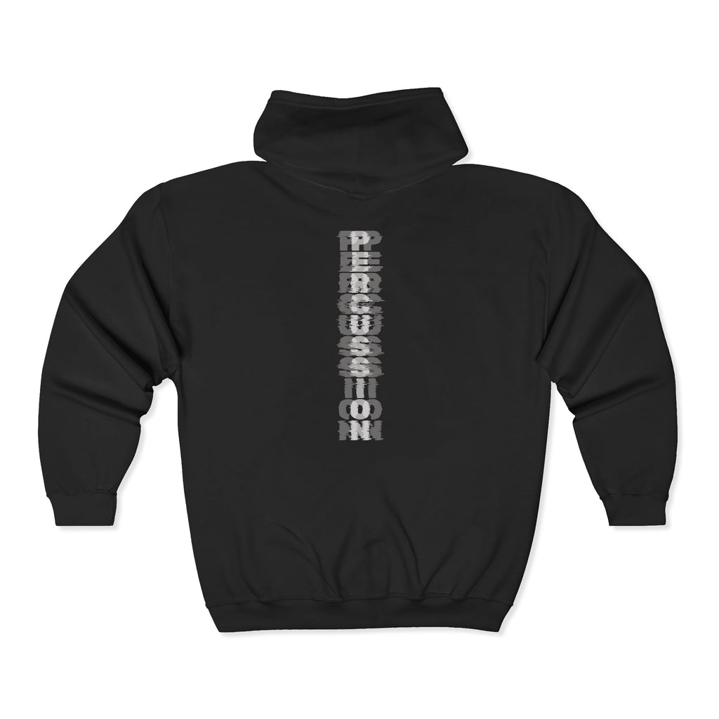 RUDEmentary Pulseline Percussion Zip Hoodie — Drumline Zip-Up Sweatshirt