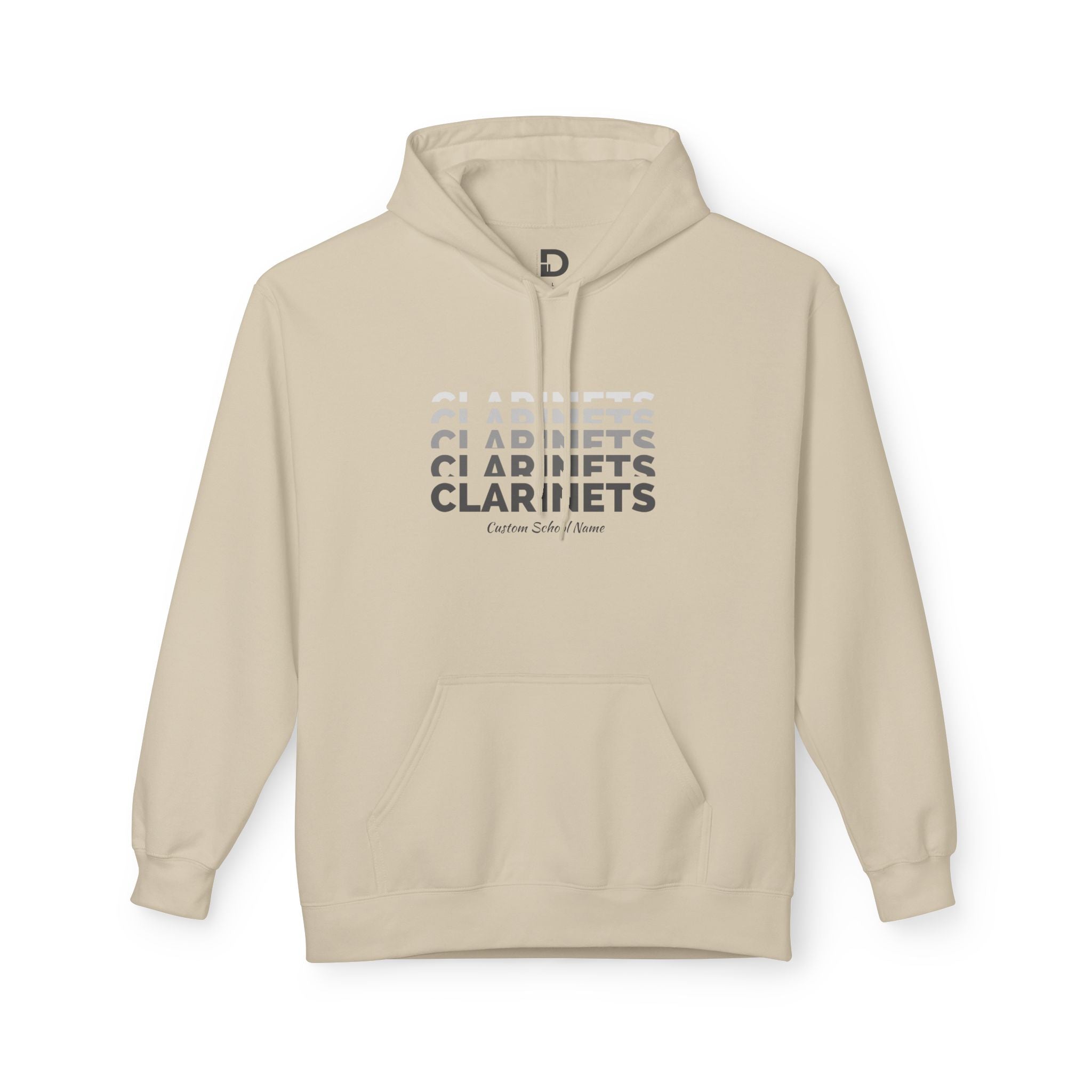 Elevation Series Clarinets Hoodie | Customizable School Name