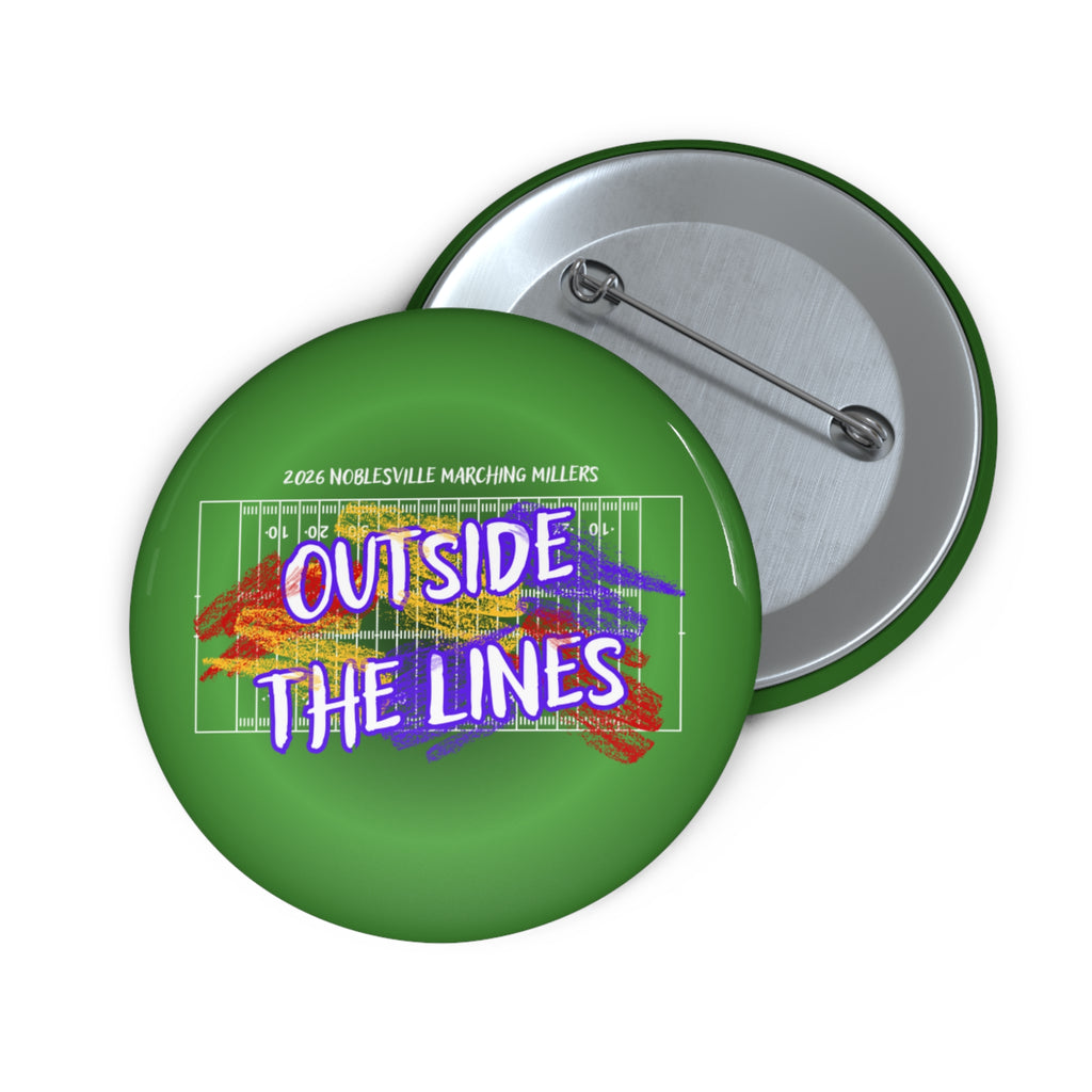 2026 Noblesville Marching Millers “Outside the Lines” Button | 2.25" Show Logo Pin