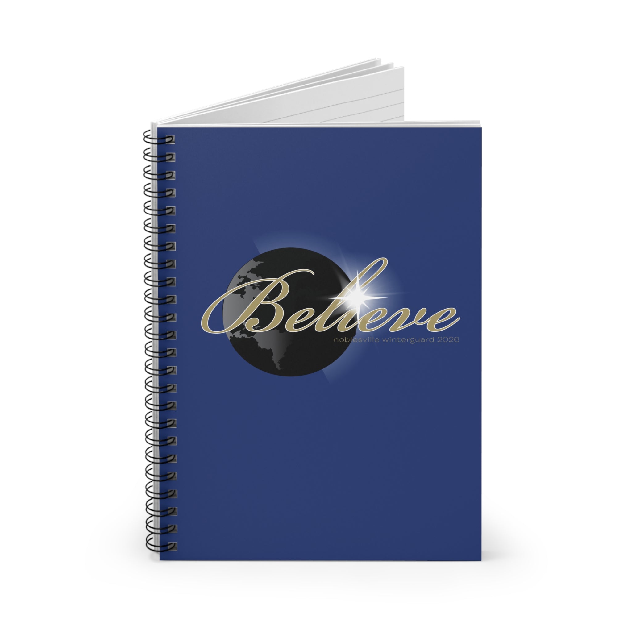 Winter Guard Spiral Bound Hardcover Notebook | Lined Pocket Journal 6" × 8"