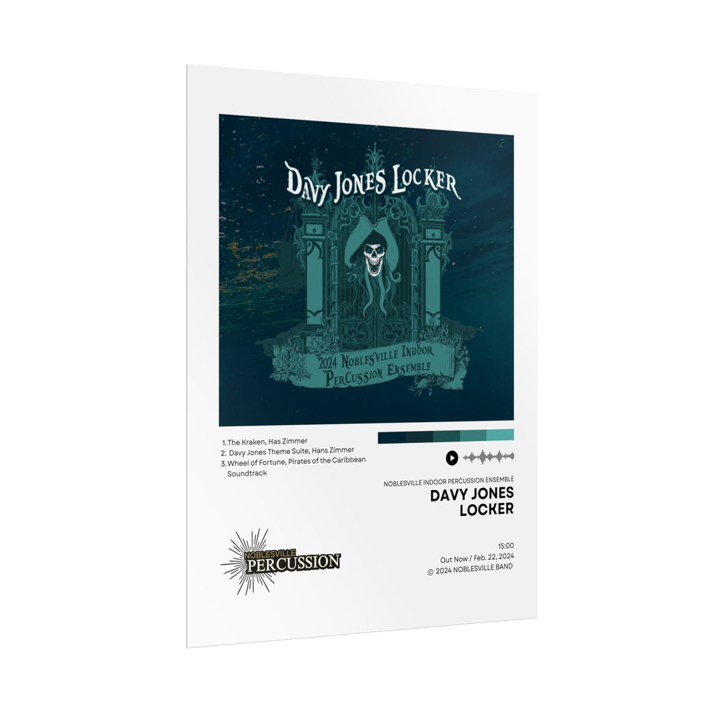 Davy Jones Locker Poster | 2024-2025 Noblesville Indoor Percussion Vinyl-Style Show Art
