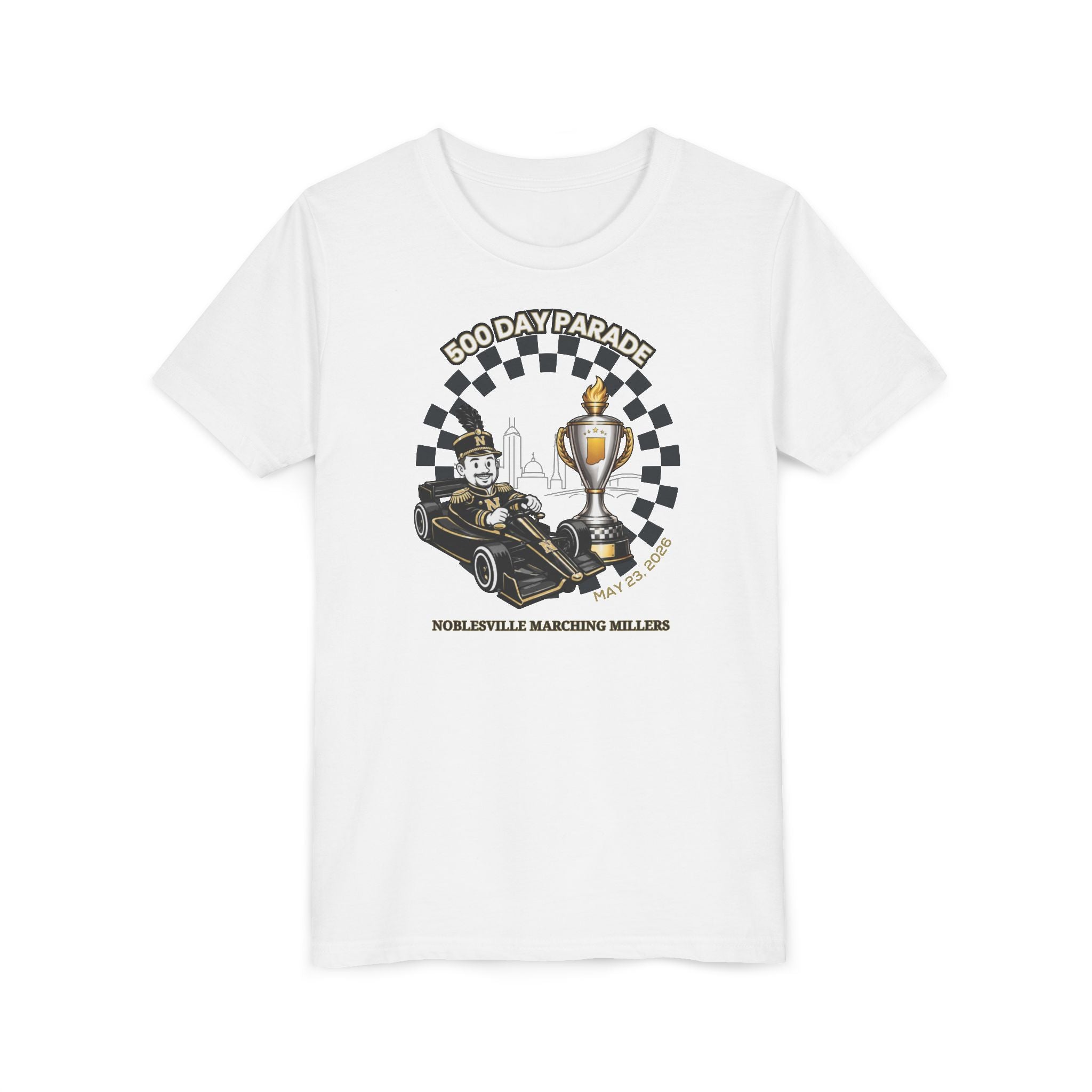 500 Day Parade Youth Tee – Noblesville Marching Millers 2026
