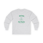 Hit Dots Not People Retro Long Sleeve Graphic Tee — Precision Over Chaos Design