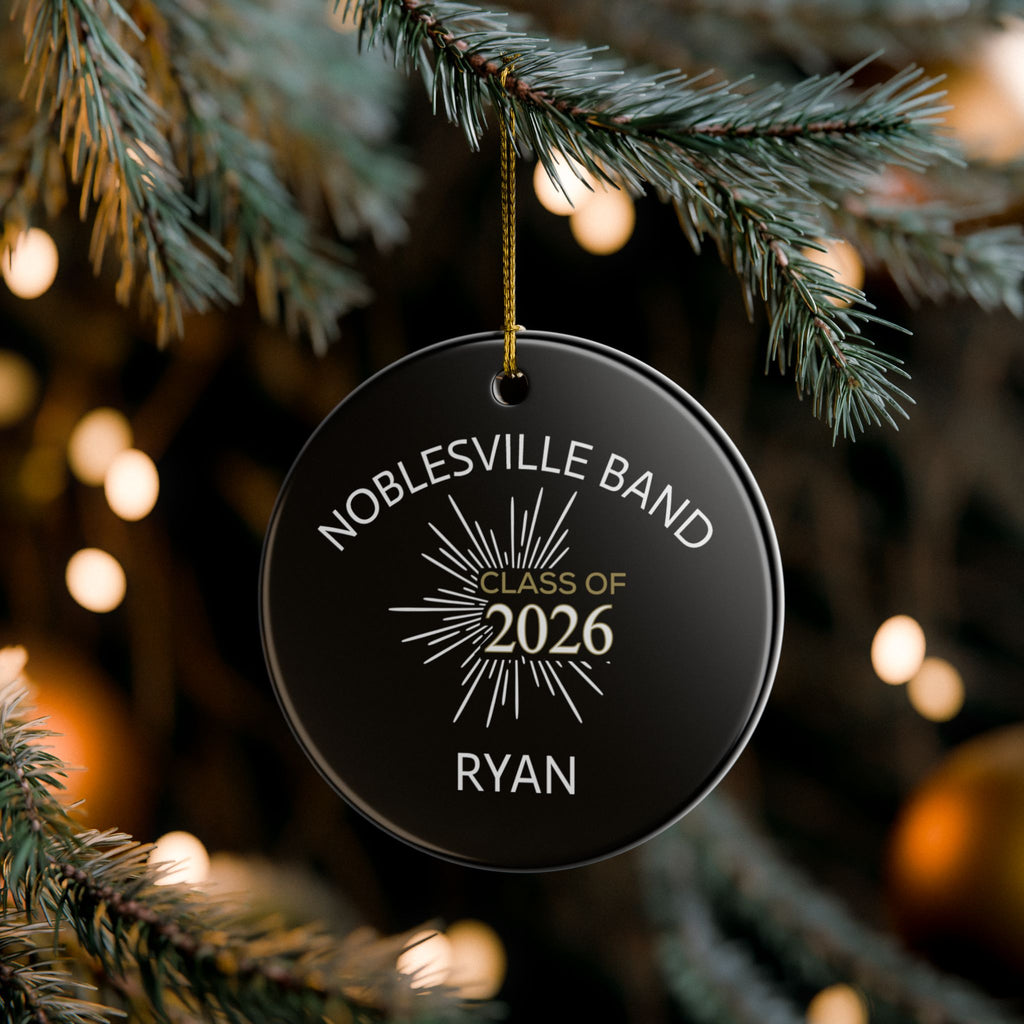 Noblesville Band Class of 2026 Custom Ceramic Ornament
