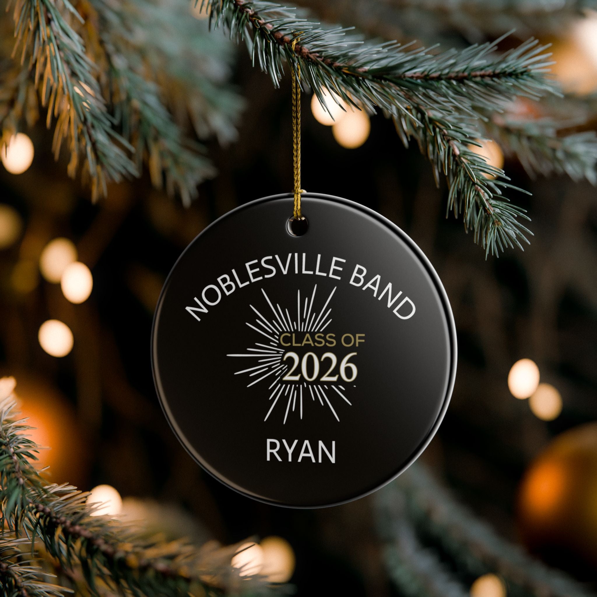 Noblesville Band Class of 2026 Custom Ceramic Ornament