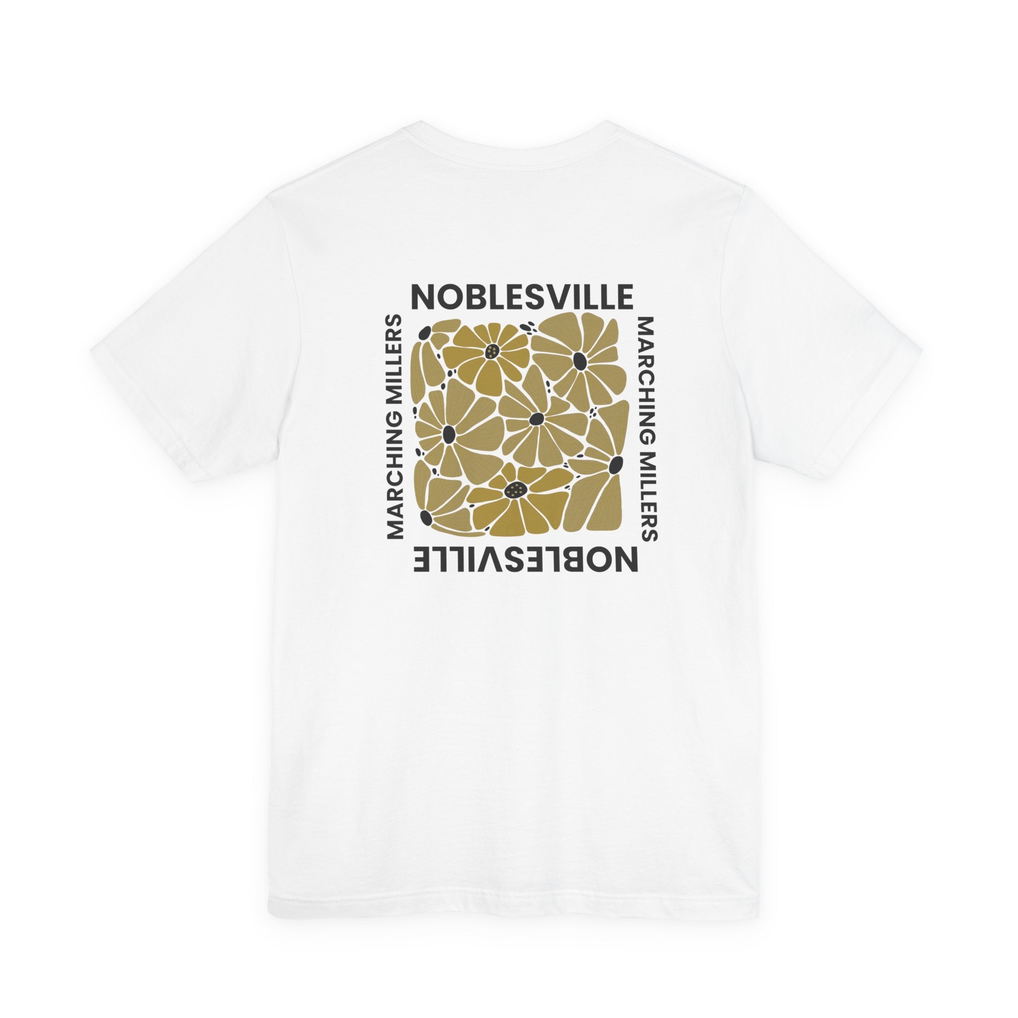 Golden Grid Collective Tee | Noblesville Marching Millers Geometric Floral Shirt