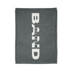 “Because Band” Soft Throw Blanket – Dark Grey