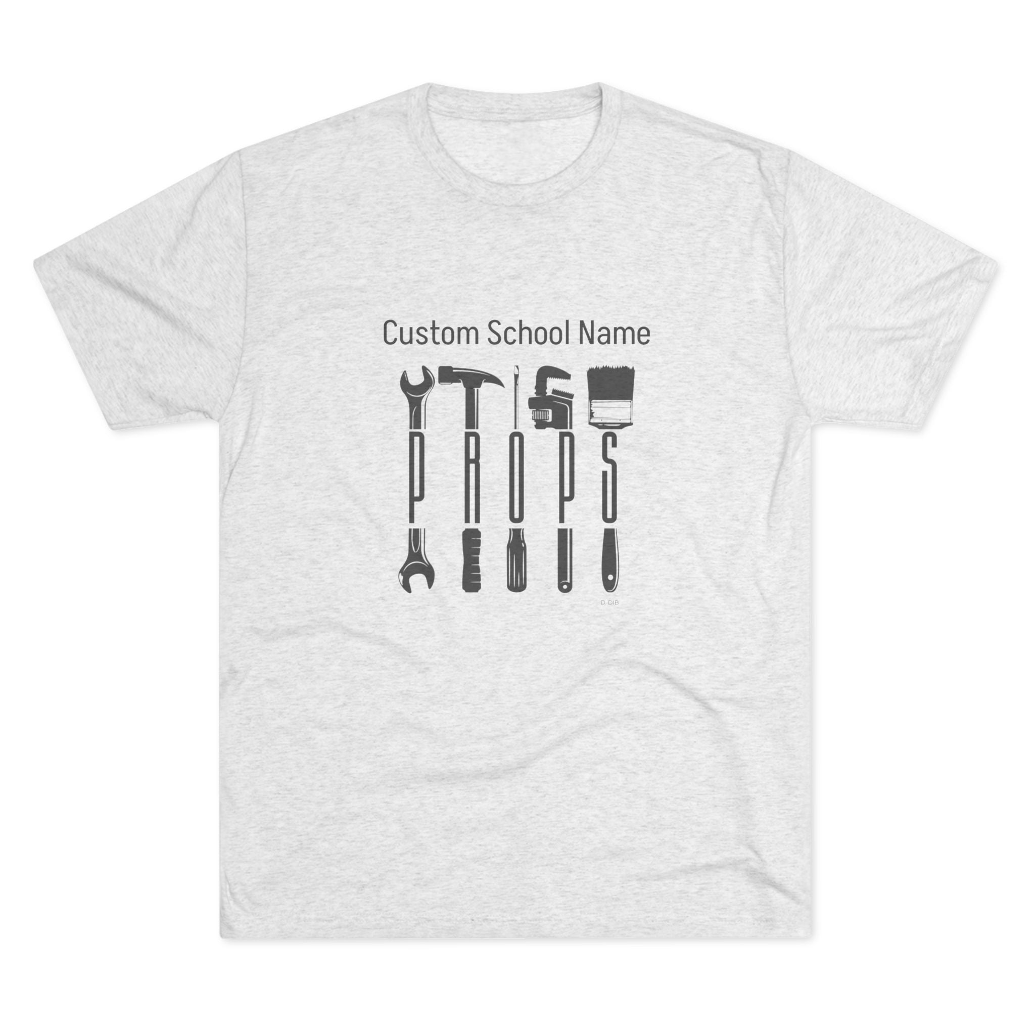 Custom School Prop Crew T-Shirt | Personalized Band Props Shirt | Marching Band Set Crew Tee | Stage Crew Apparel