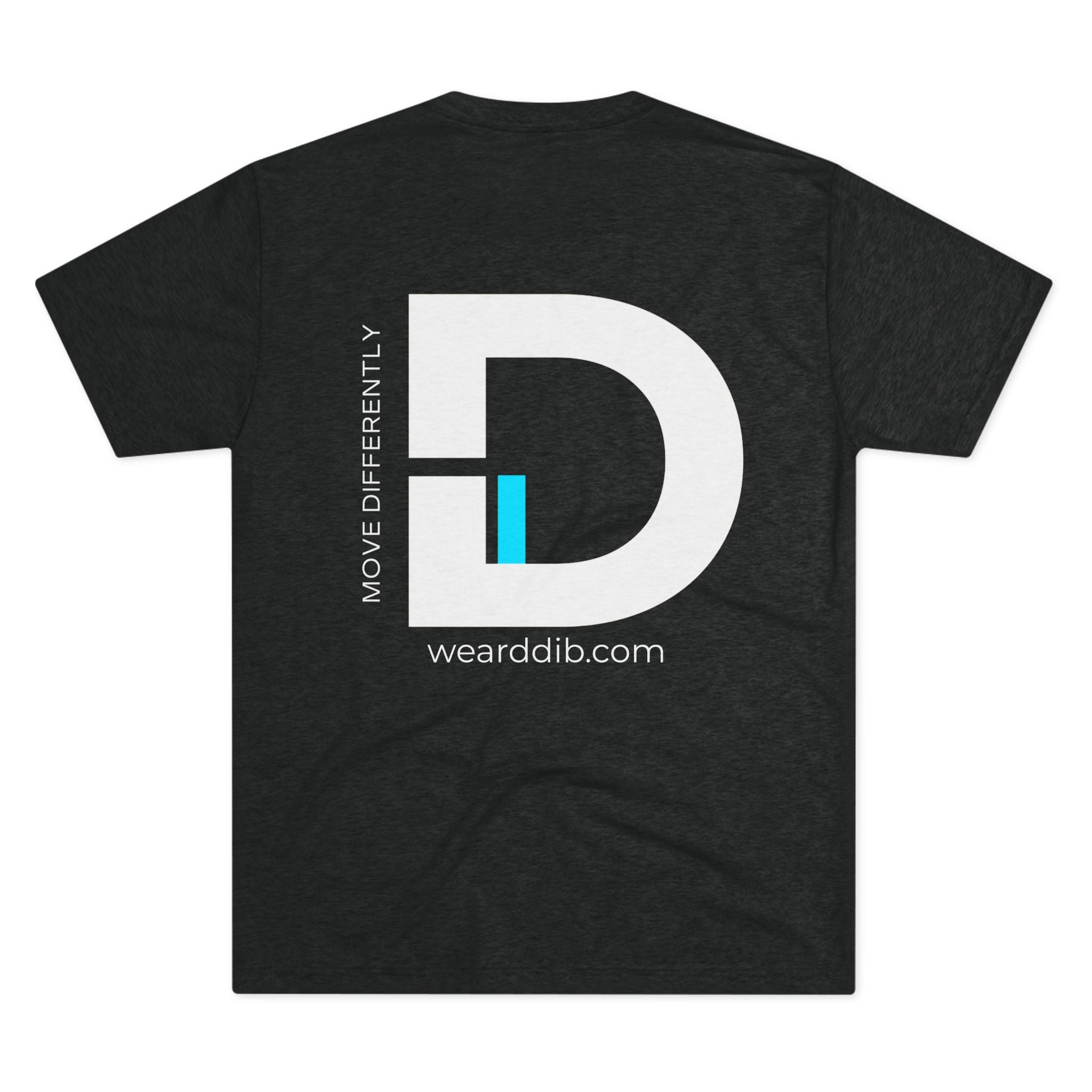 D.DIB Signature “MOVE DIFFERENTLY” Tee – Voltage Blue