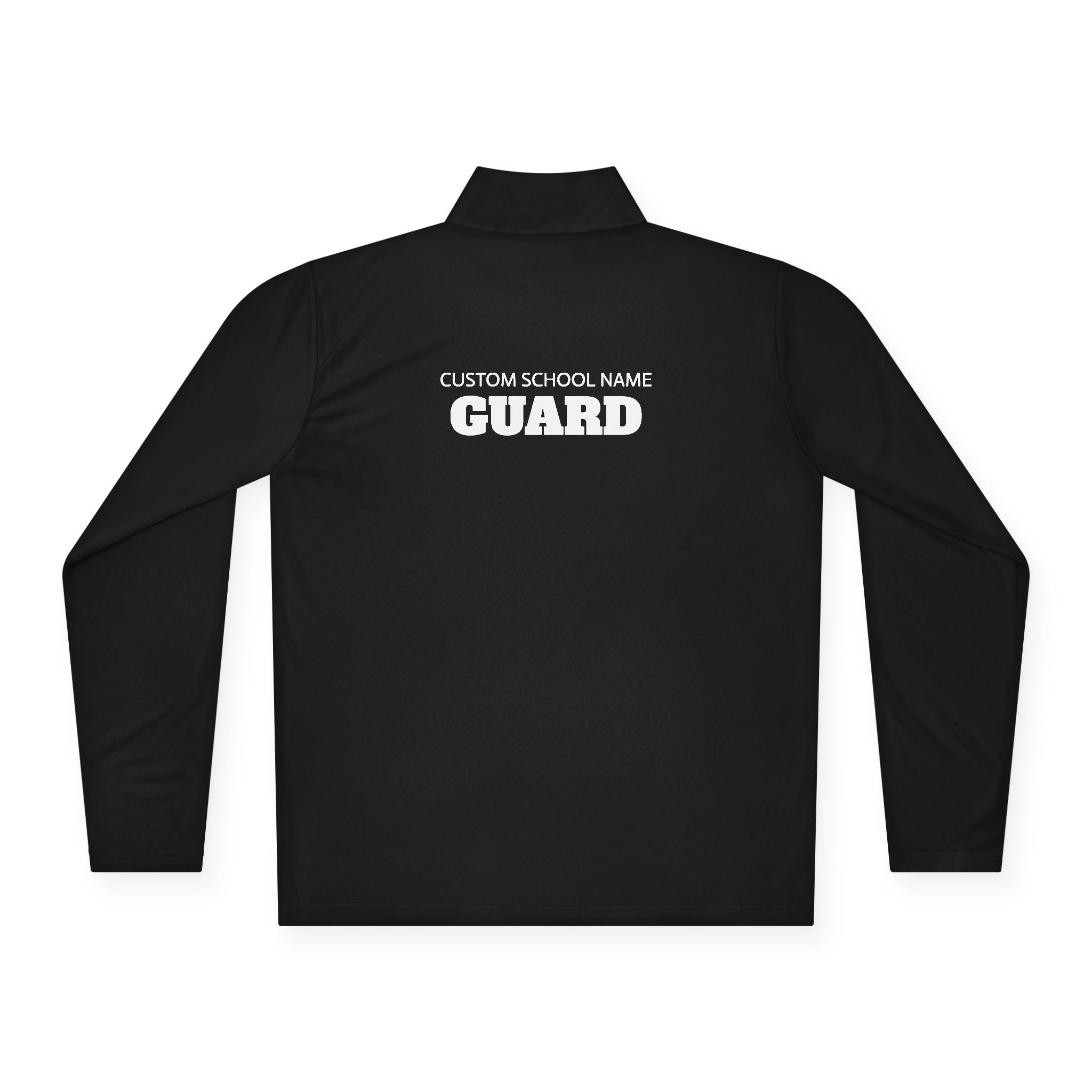 Custom Guard Quarter Zip Pullover | School Name Personalized Performance Layer
