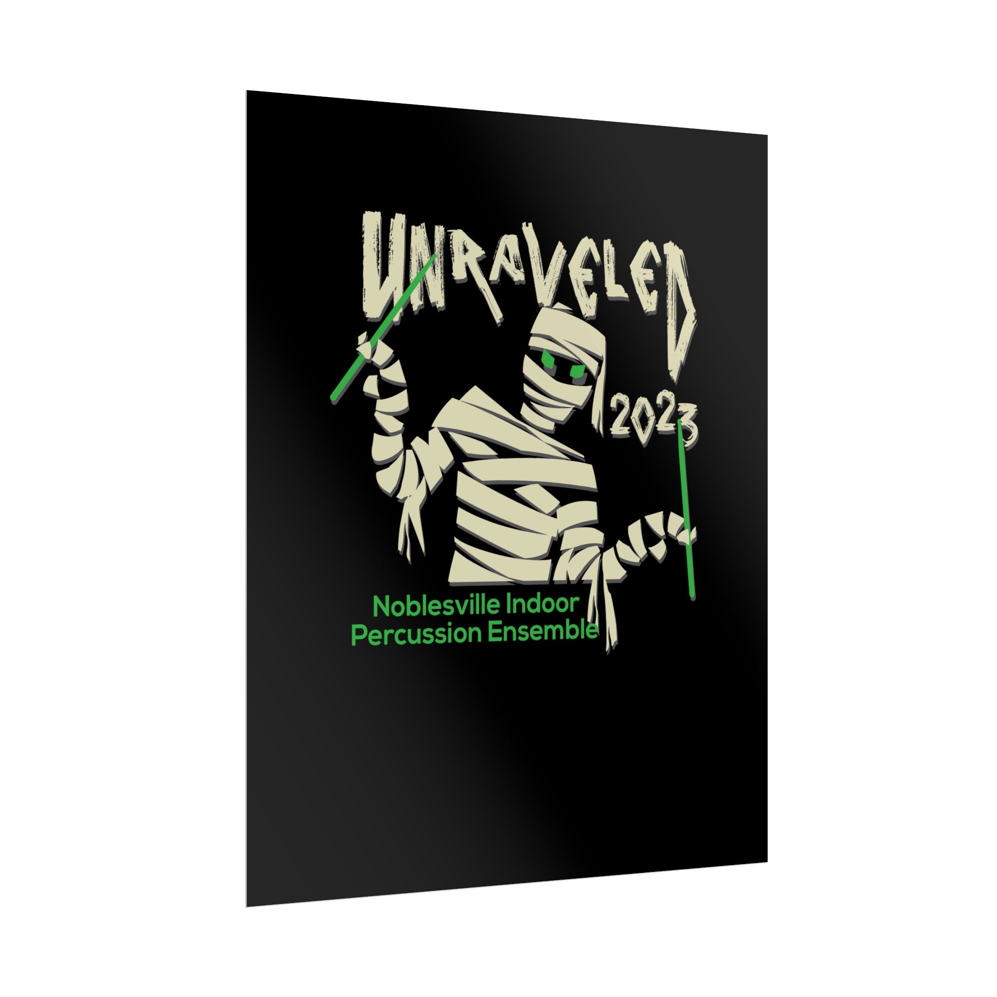 Unraveled Poster | 2023 Noblesville Indoor Percussion Ensemble Classic Show Art