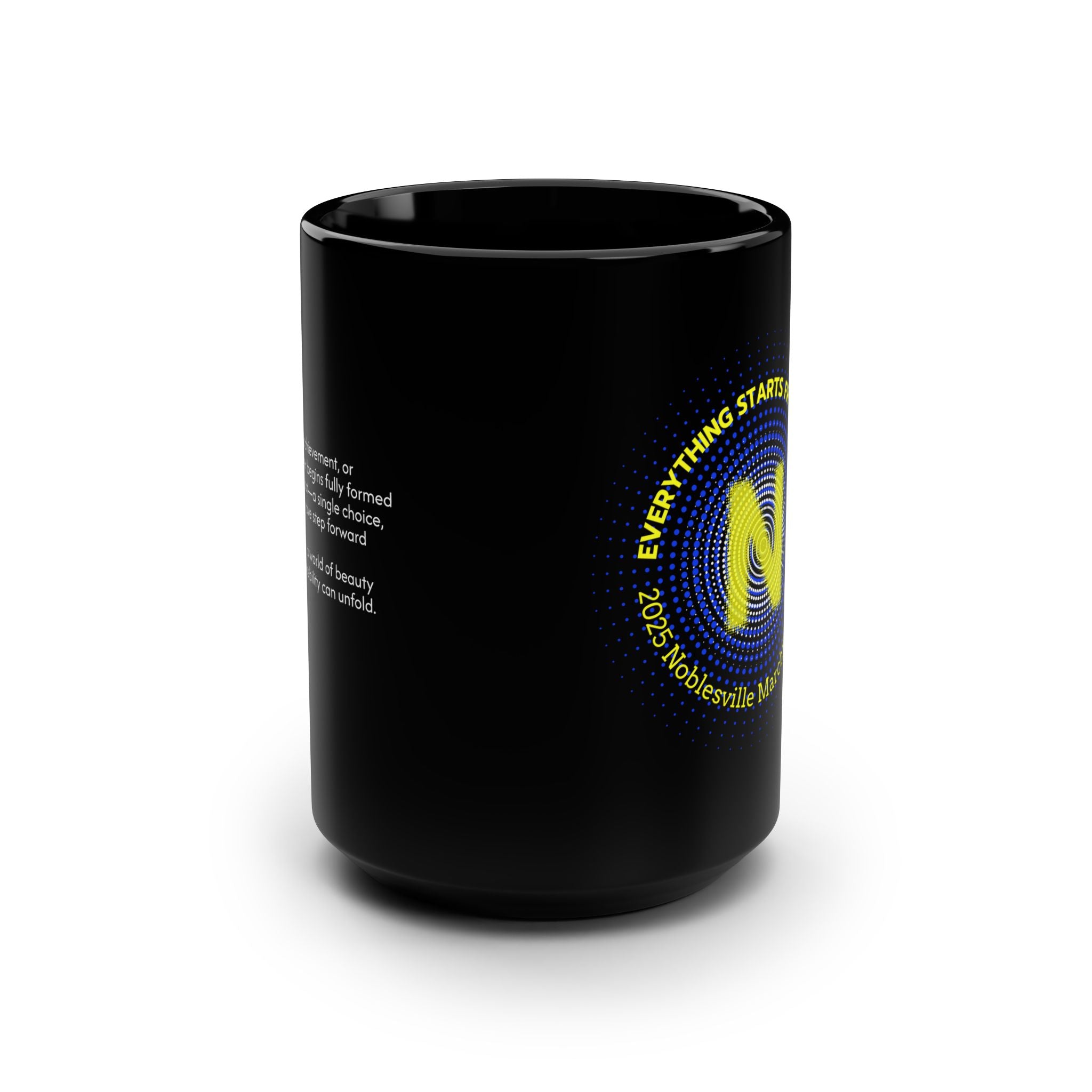 Everything Starts from a Dot Mug - 15oz Black Mug