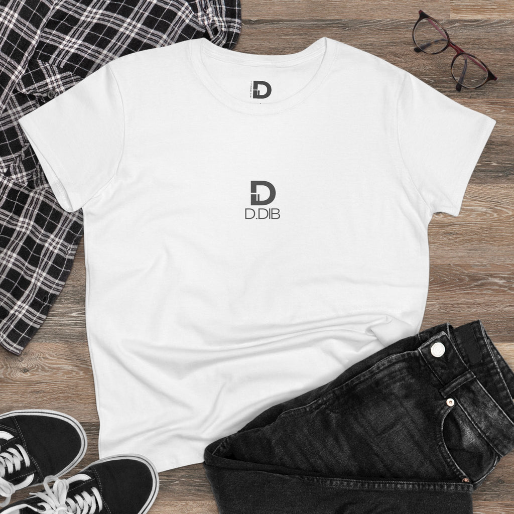 D.DIB Signature Women’s Tee – “MOVE DIFFERENTLY” Cotton Shirt