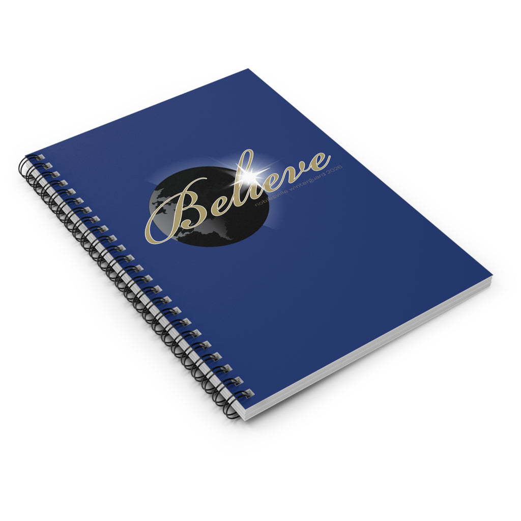 Winter Guard Spiral Bound Hardcover Notebook | Lined Pocket Journal 6" × 8"