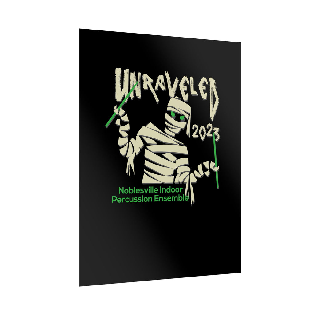 Unraveled Poster | 2023 Noblesville Indoor Percussion Ensemble Classic Show Art