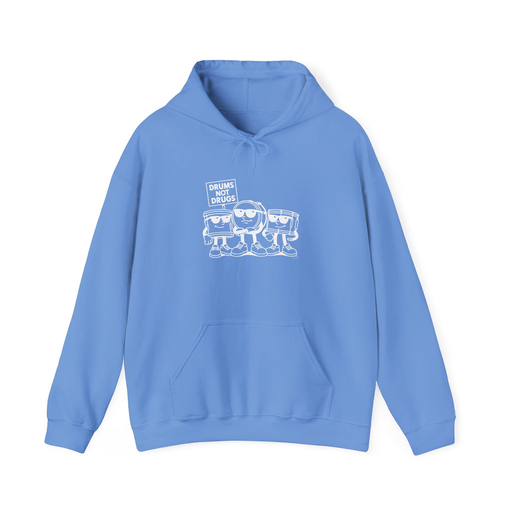 “Drums Not Drugs” Retro Graphic Hoodie