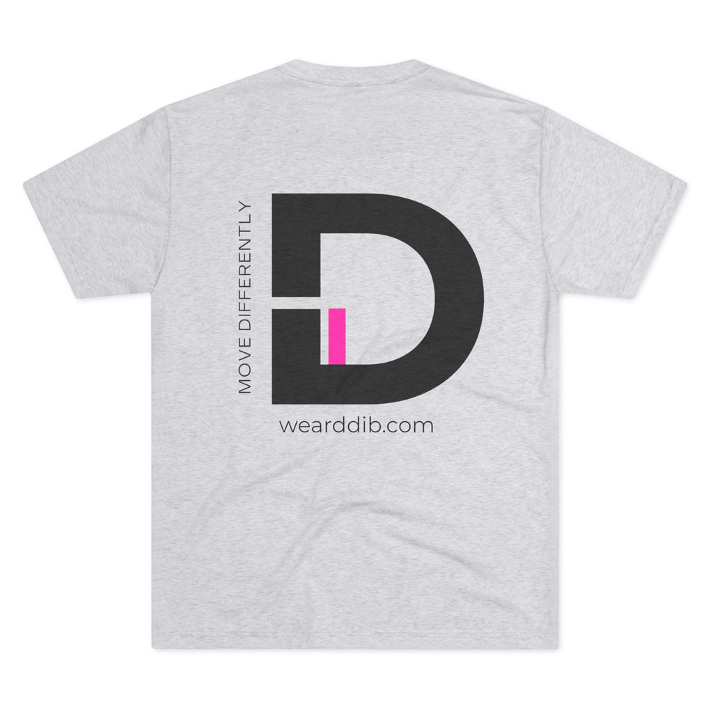 D.DIB Signature “MOVE DIFFERENTLY” Tee – Voltage Pink