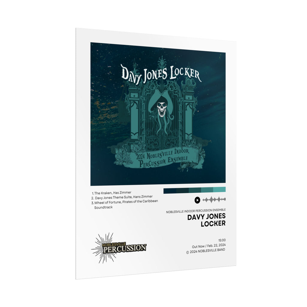 Davy Jones Locker Poster | 2024-2025 Noblesville Indoor Percussion Vinyl-Style Show Art