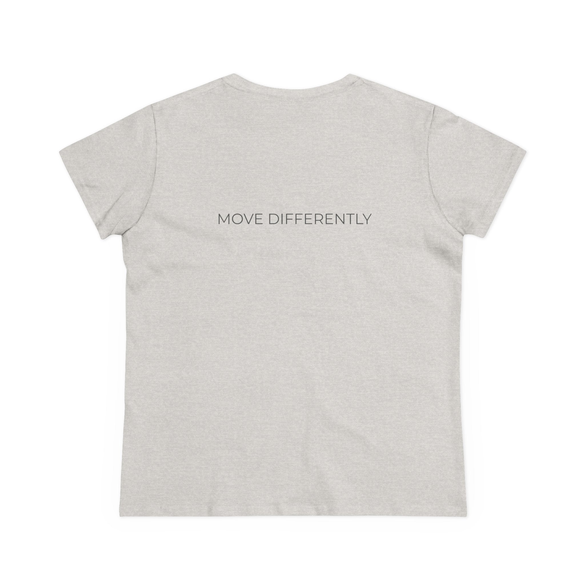 D.DIB Signature Women’s Tee – “MOVE DIFFERENTLY” Cotton Shirt