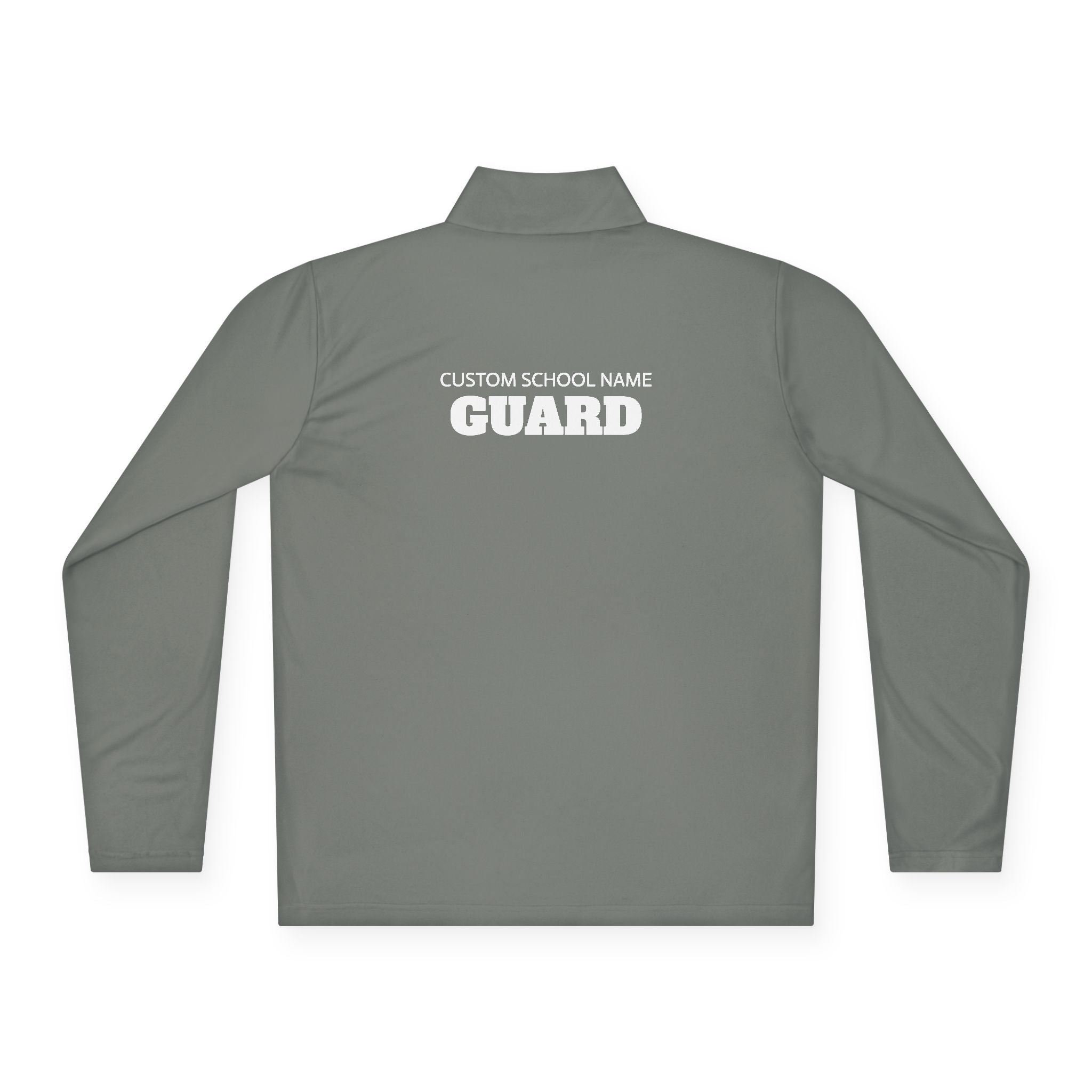 Custom Guard Quarter Zip Pullover | School Name Personalized Performance Layer