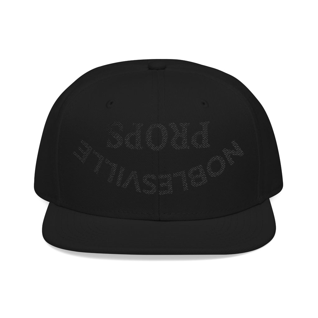 Flip the Script Snapback | Noblesville Props Blackout Upside Down Hat | Band Spirit Wear
