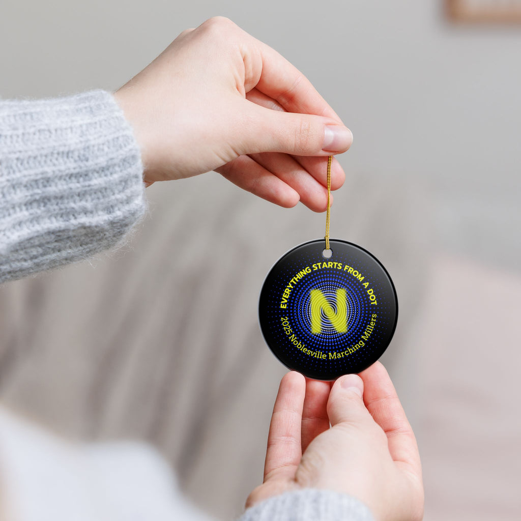 “Everything Starts from a Dot” Ceramic Ornament