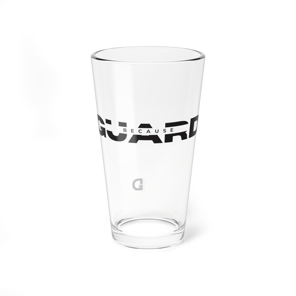Because Guard 16oz Drinking Glass – Color Guard Edition