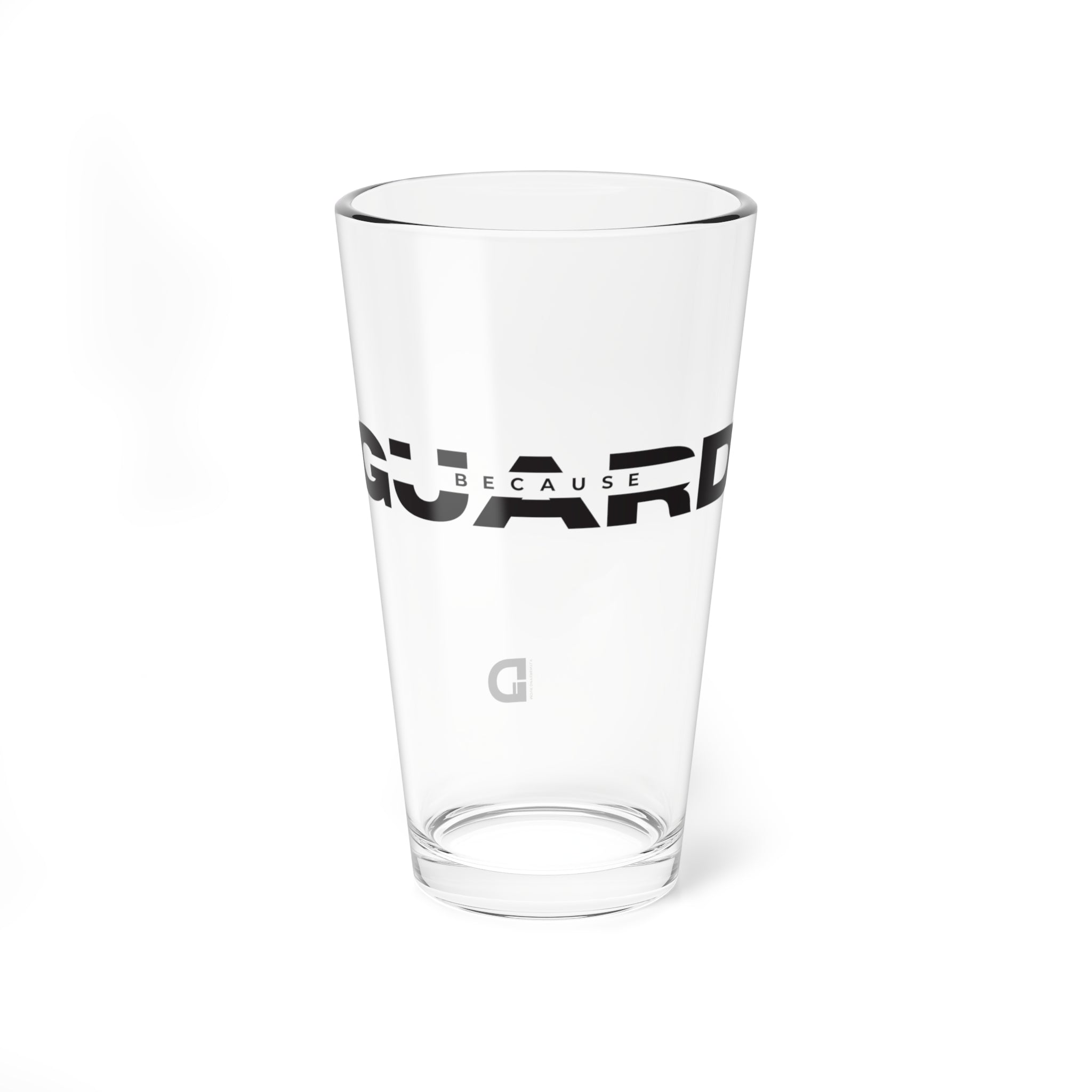 Because Guard 16oz Drinking Glass – Color Guard Edition