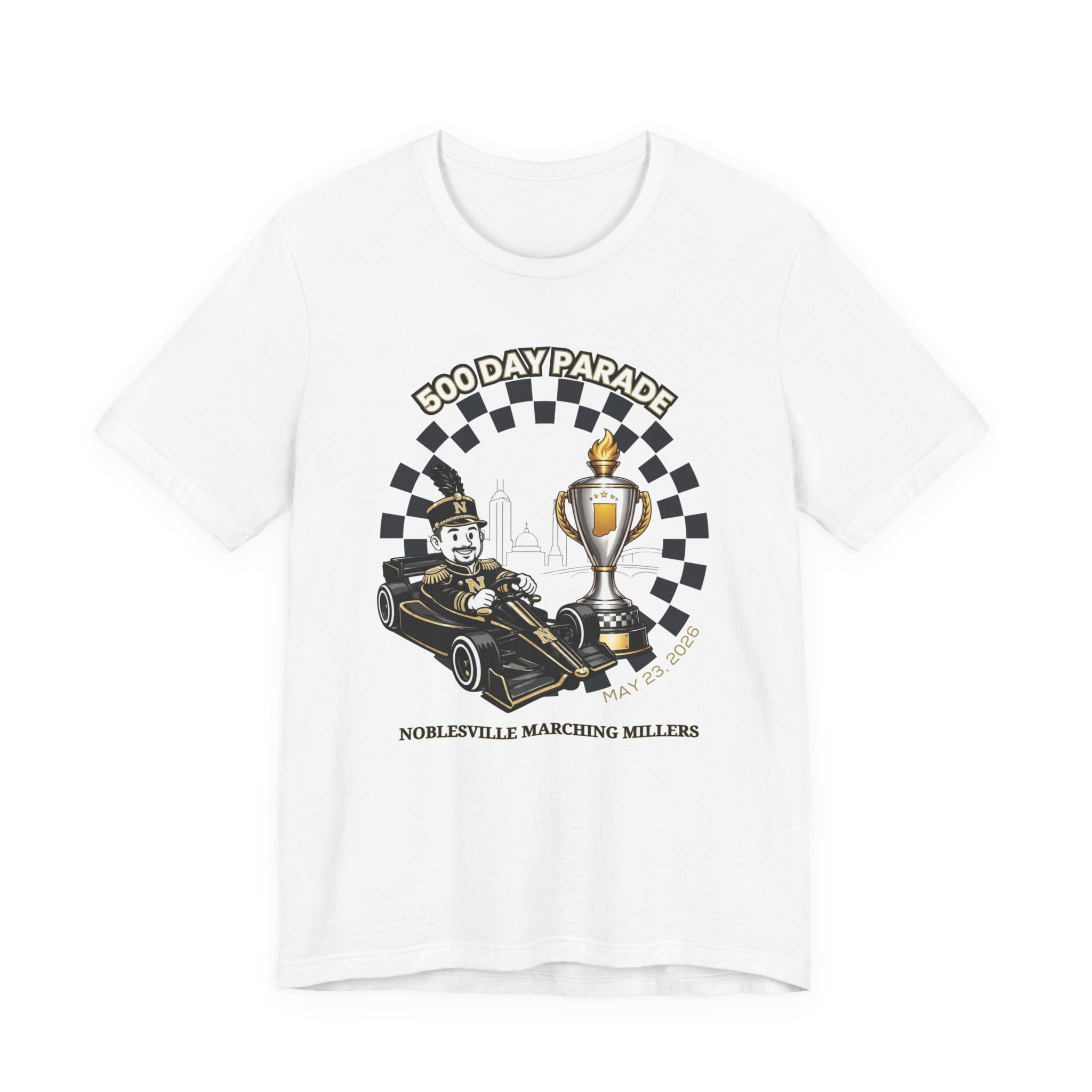 Noblesville Marching Millers 500 Day Parade Shirt | Indianapolis Band Commemorative Tee