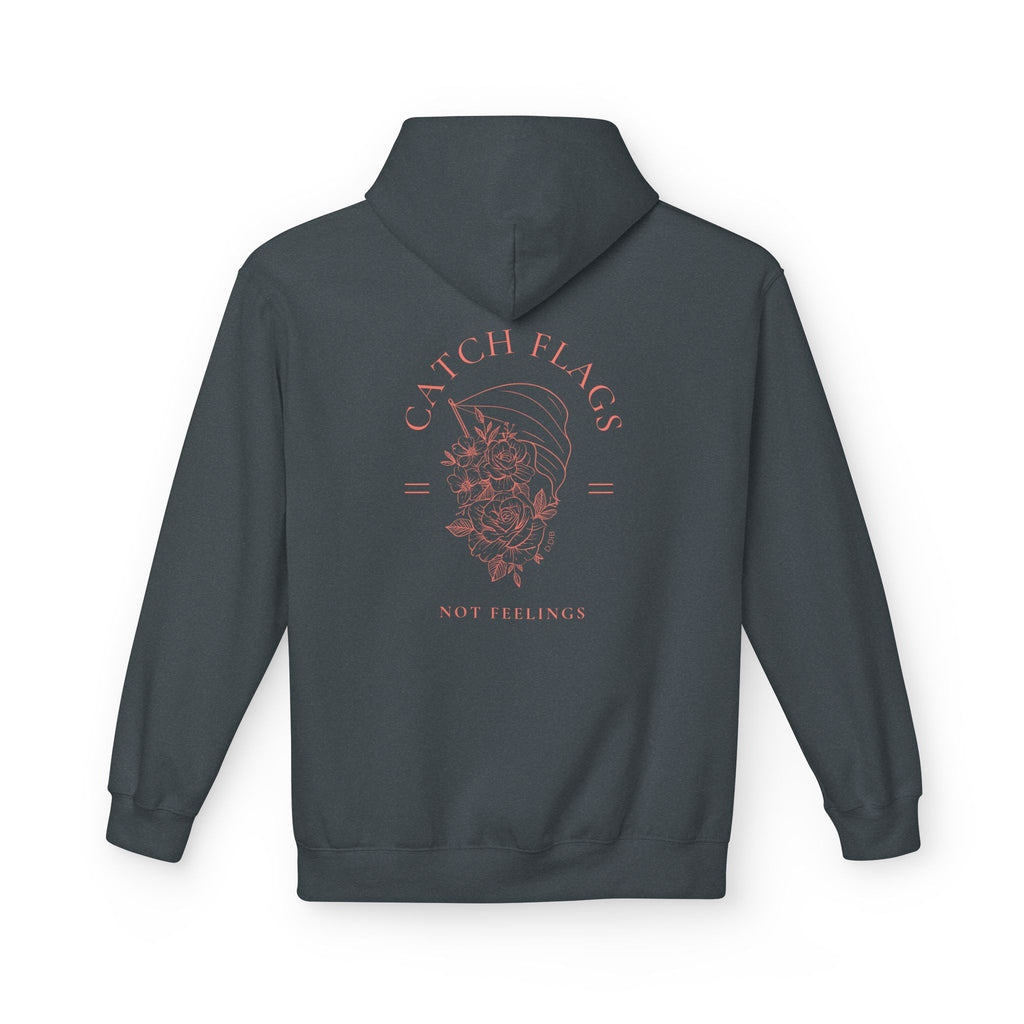 Catch Flags Not Feelings Fleece Hoodie | Color Guard Pullover by D.Dib