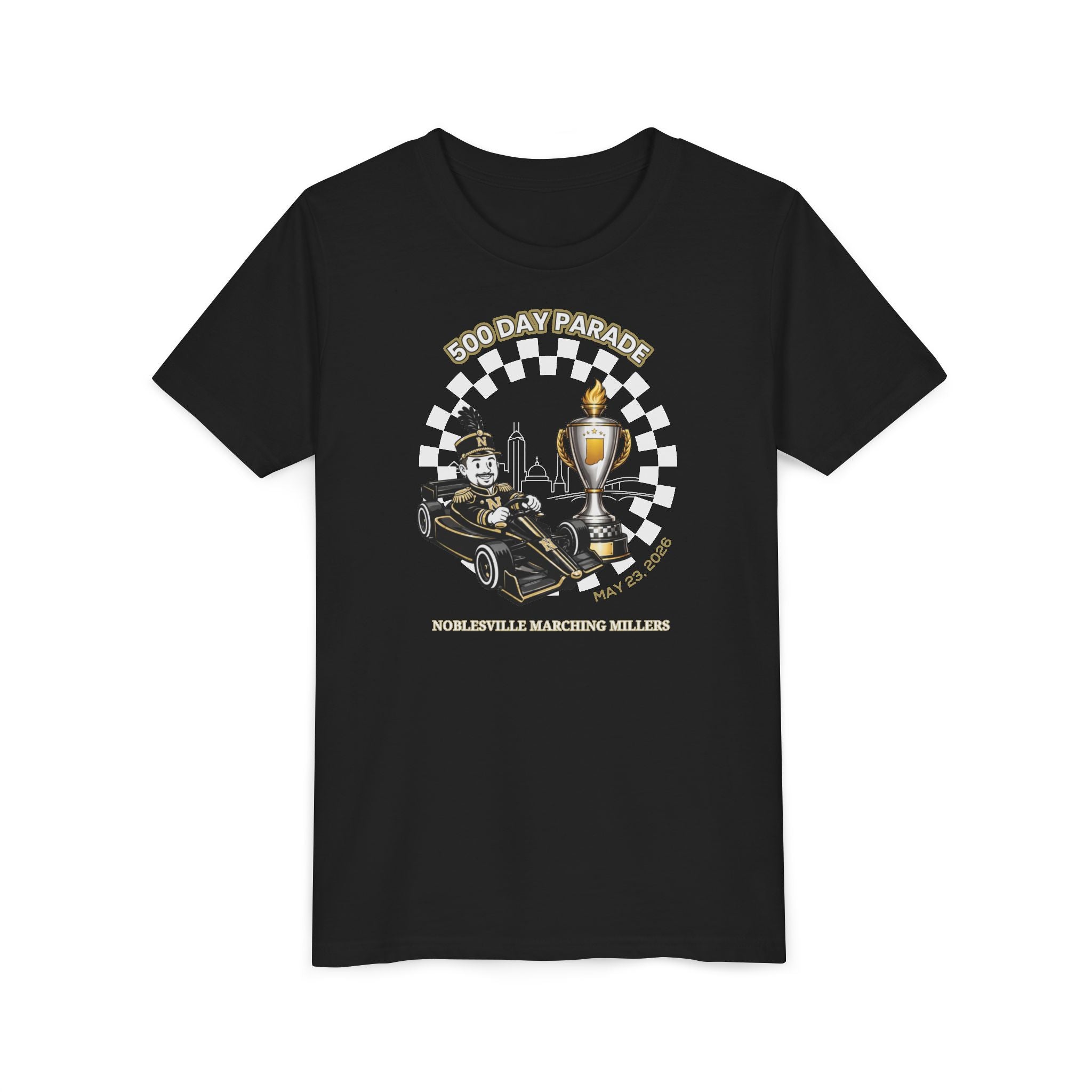 500 Day Parade Youth Tee – Noblesville Marching Millers 2026