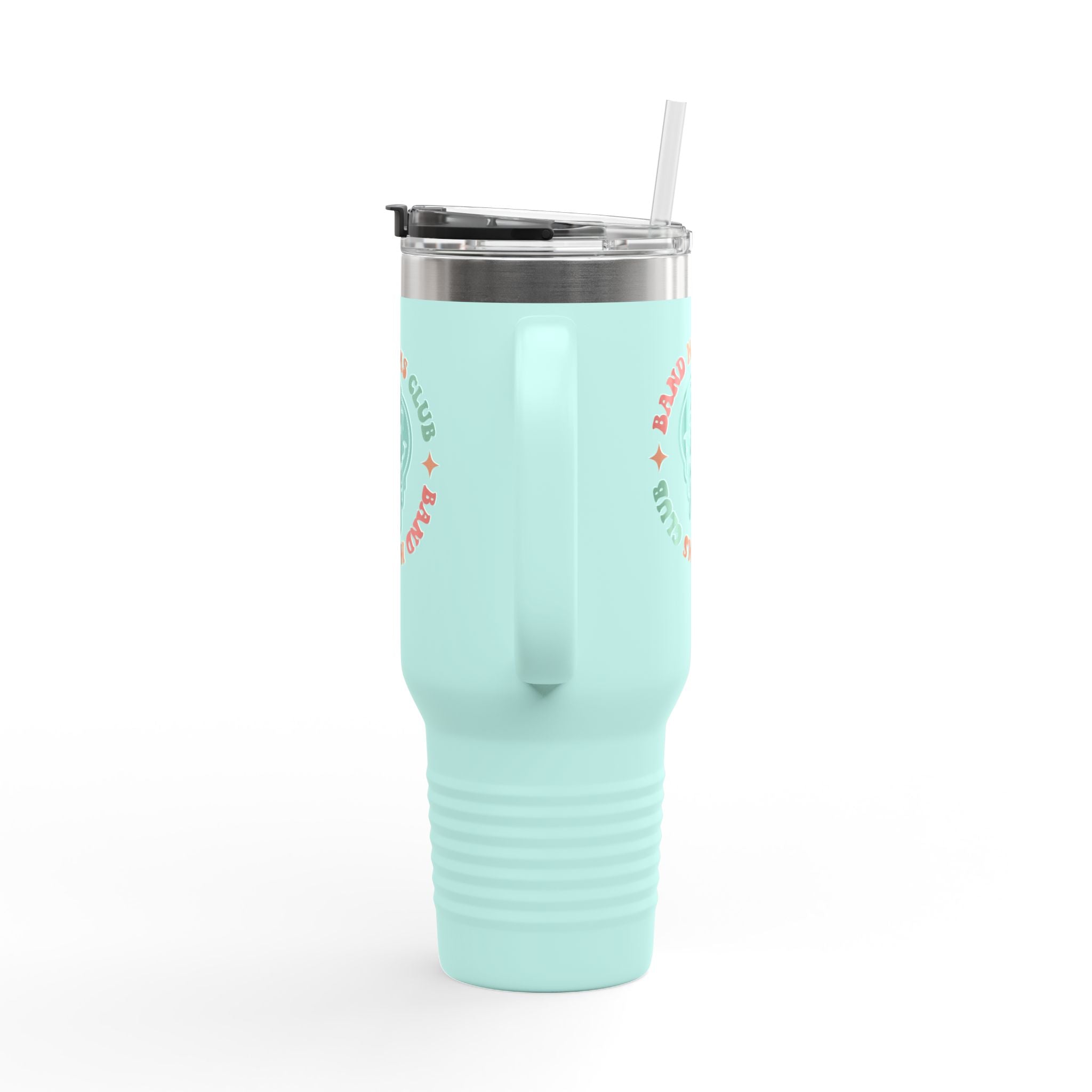 Band Moms Club 40oz Tumbler | Large Insulated Travel Mug with Handle