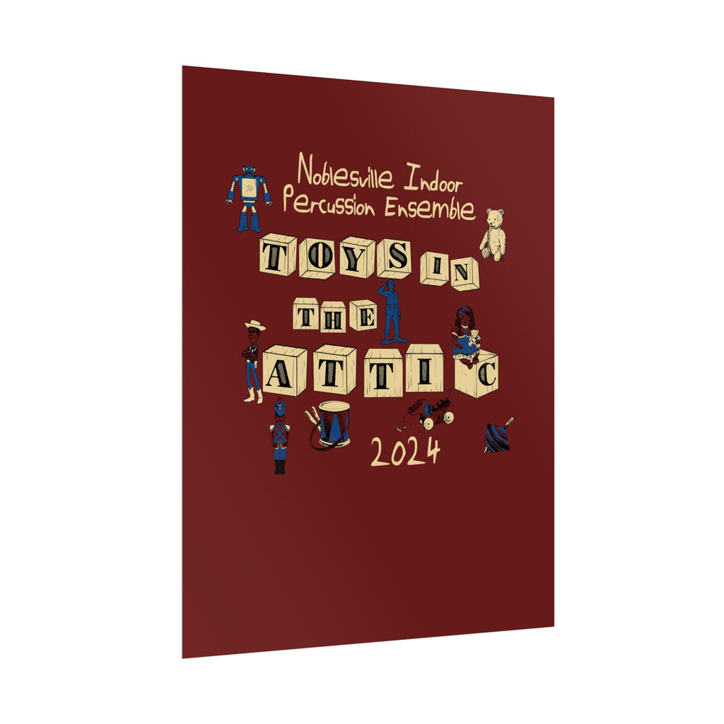 Toys in the Attic Poster | 2024 Noblesville Indoor Percussion Ensemble Classic Show Art