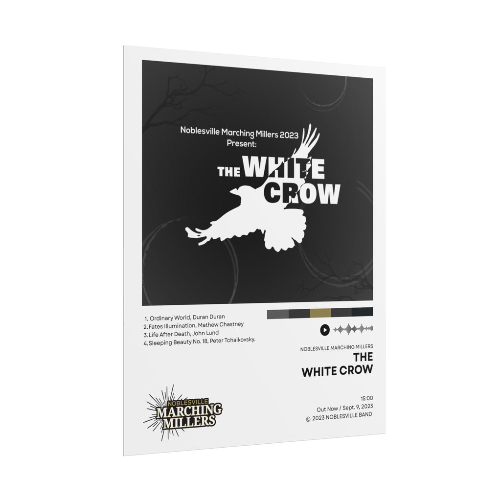 The White Crow Poster | 2023 Noblesville Marching Millers Vinyl-Style Show Art