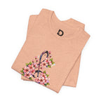Floral Treble Clef T-Shirt for Women | Pink Blossom Music Graphic Tee | Band Mom & Music Lover Shirt
