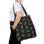 Noblesville Band Tote Bag | All-Over Official Gold & White Logo