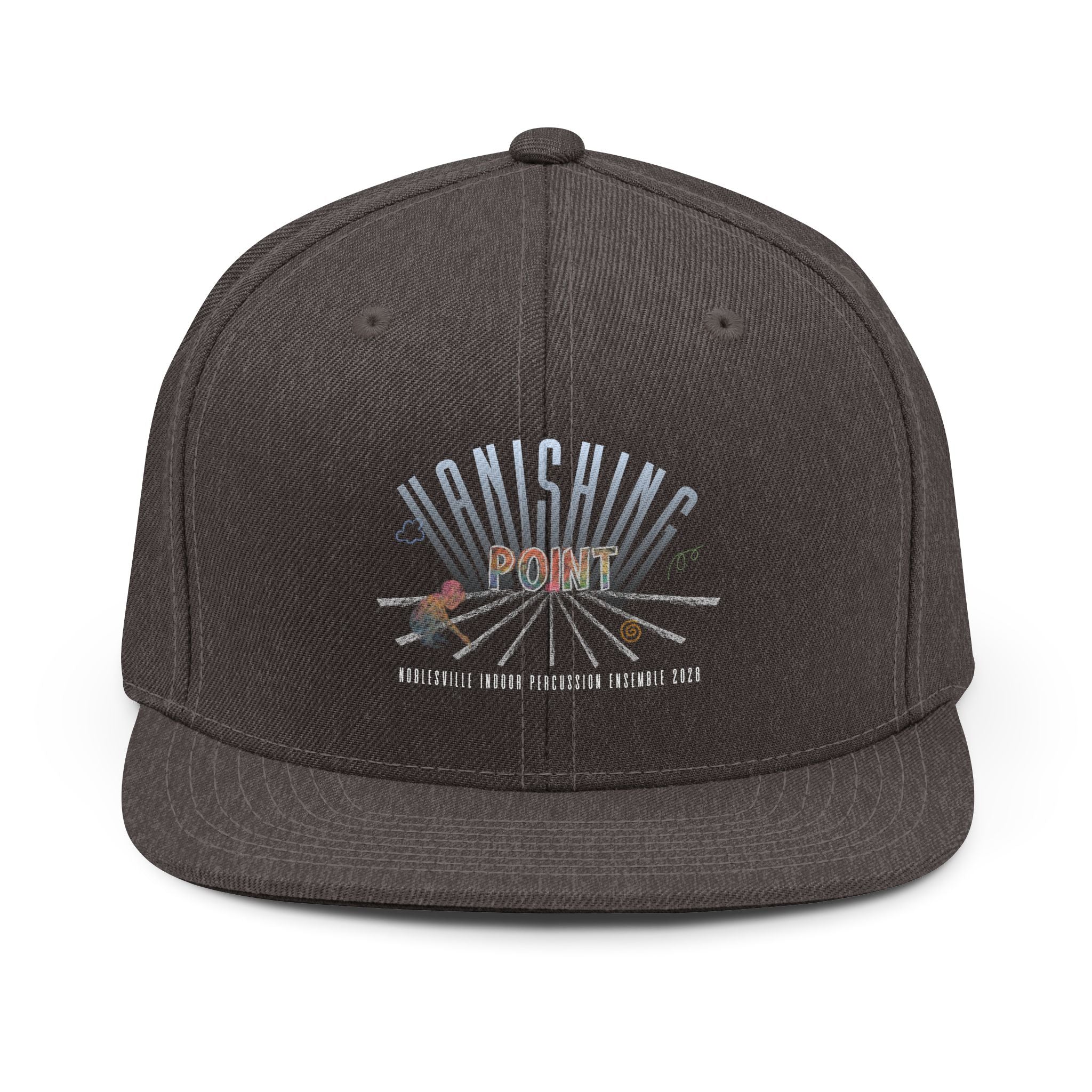 “Vanishing Point” Snapback Hat | 2026 Noblesville Indoor Percussion  High-Profile Cap