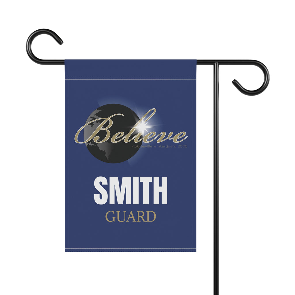 2026 Winter Guard World Show “Believe” Personalized Garden & House Banner | Custom Name Flag