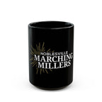 Noblesville Marching Millers Black Mug | Official Gold & White Logo