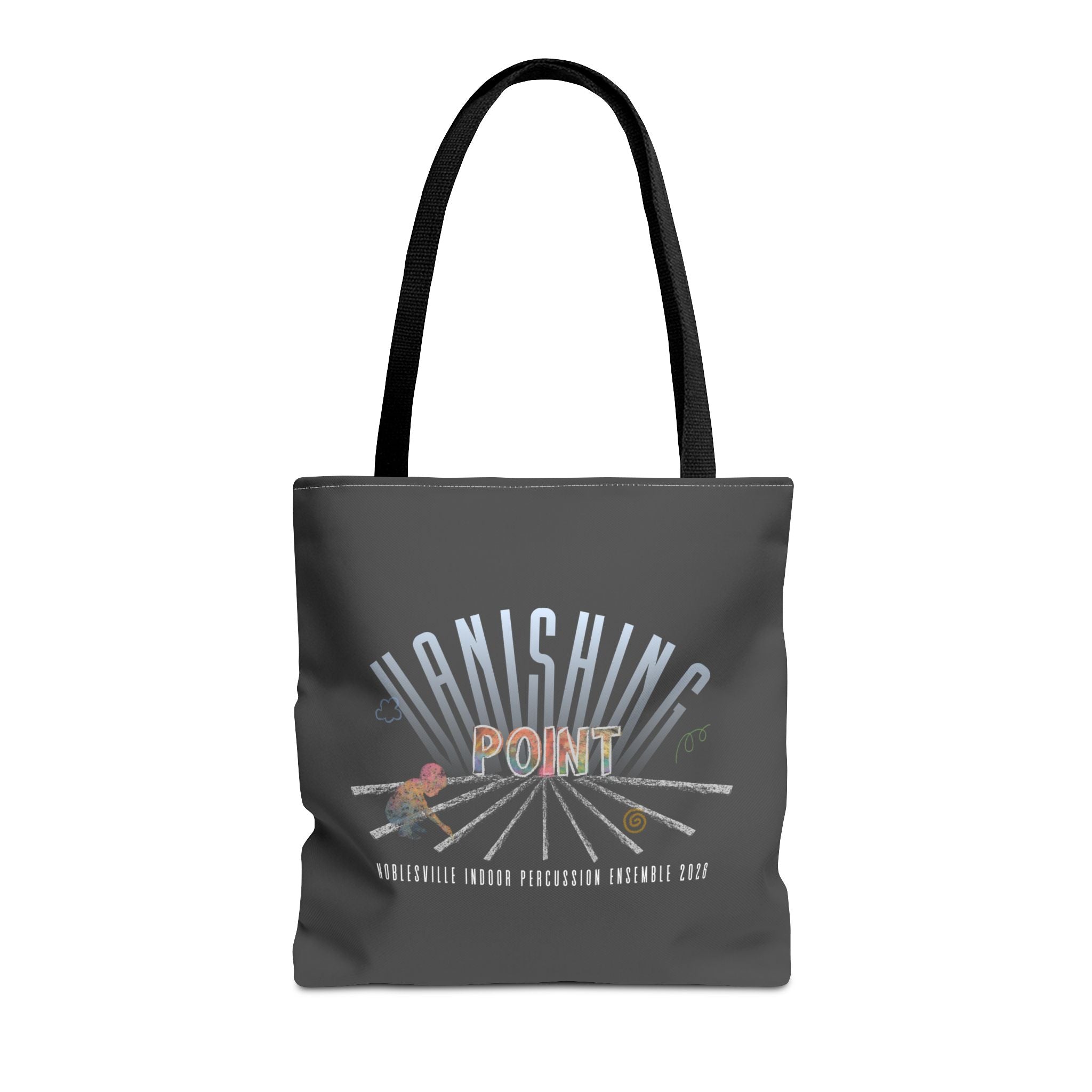 2026 Noblesville Indoor Percussion “Vanishing Point” Personalized Tote Bag | 16" × 16"