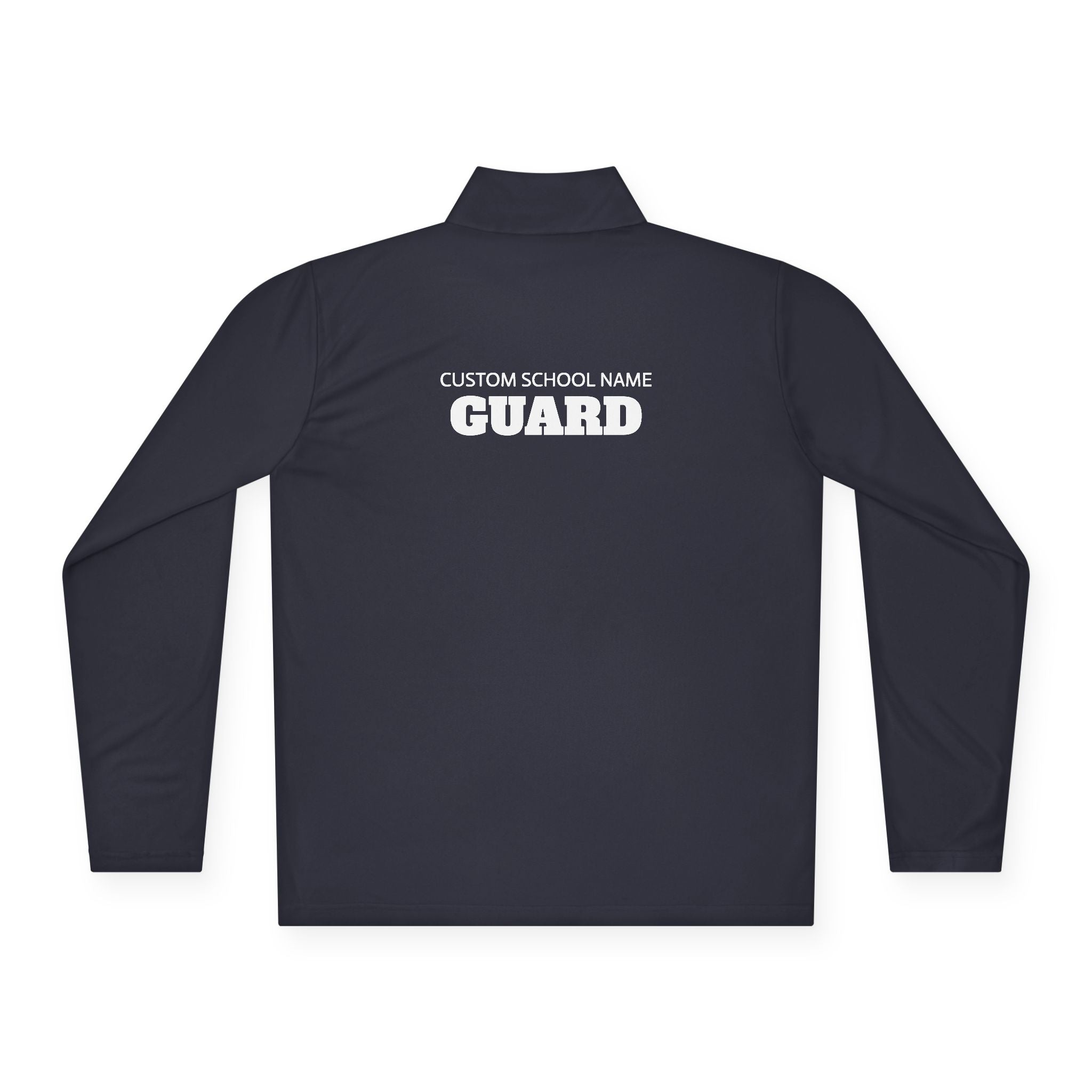 Custom Guard Quarter Zip Pullover | School Name Personalized Performance Layer