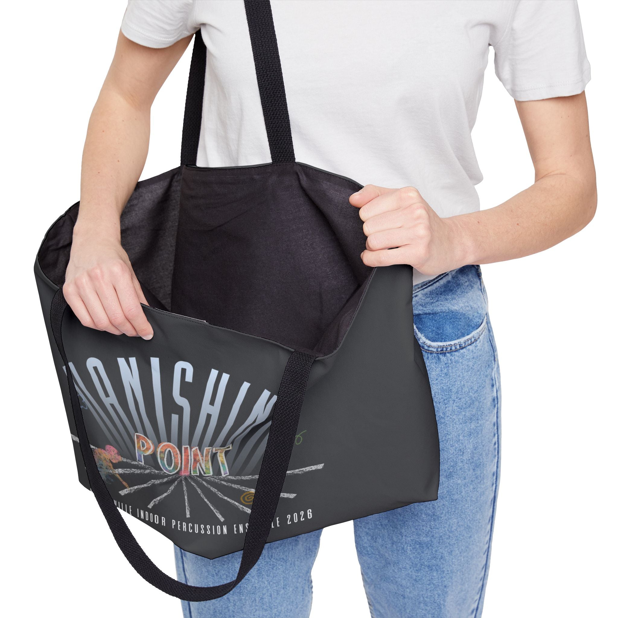 2026 Noblesville Indoor Percussion “Vanishing Point” Personalized Weekender Tote Bag | Travel Carryall