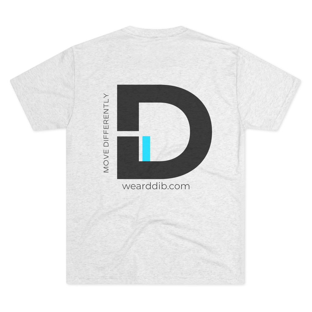 D.DIB Signature “MOVE DIFFERENTLY” Tee – Voltage Blue