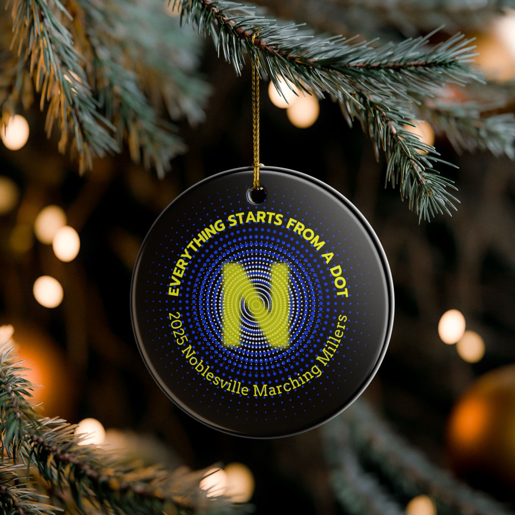 “Everything Starts from a Dot” Ceramic Ornament