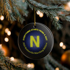 “Everything Starts from a Dot” Ceramic Ornament