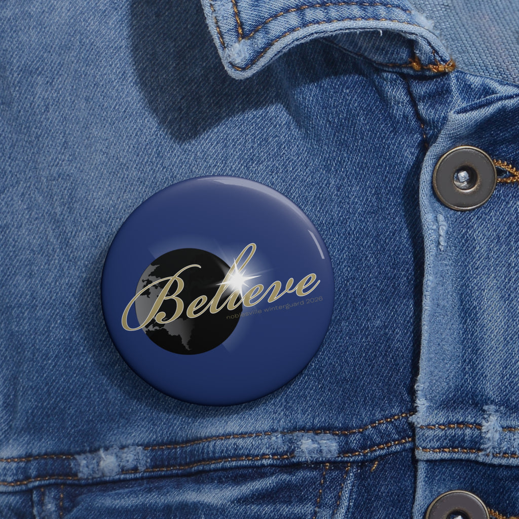 2026 Winter Guard “Believe” Button | 2.25" Show Logo Pin