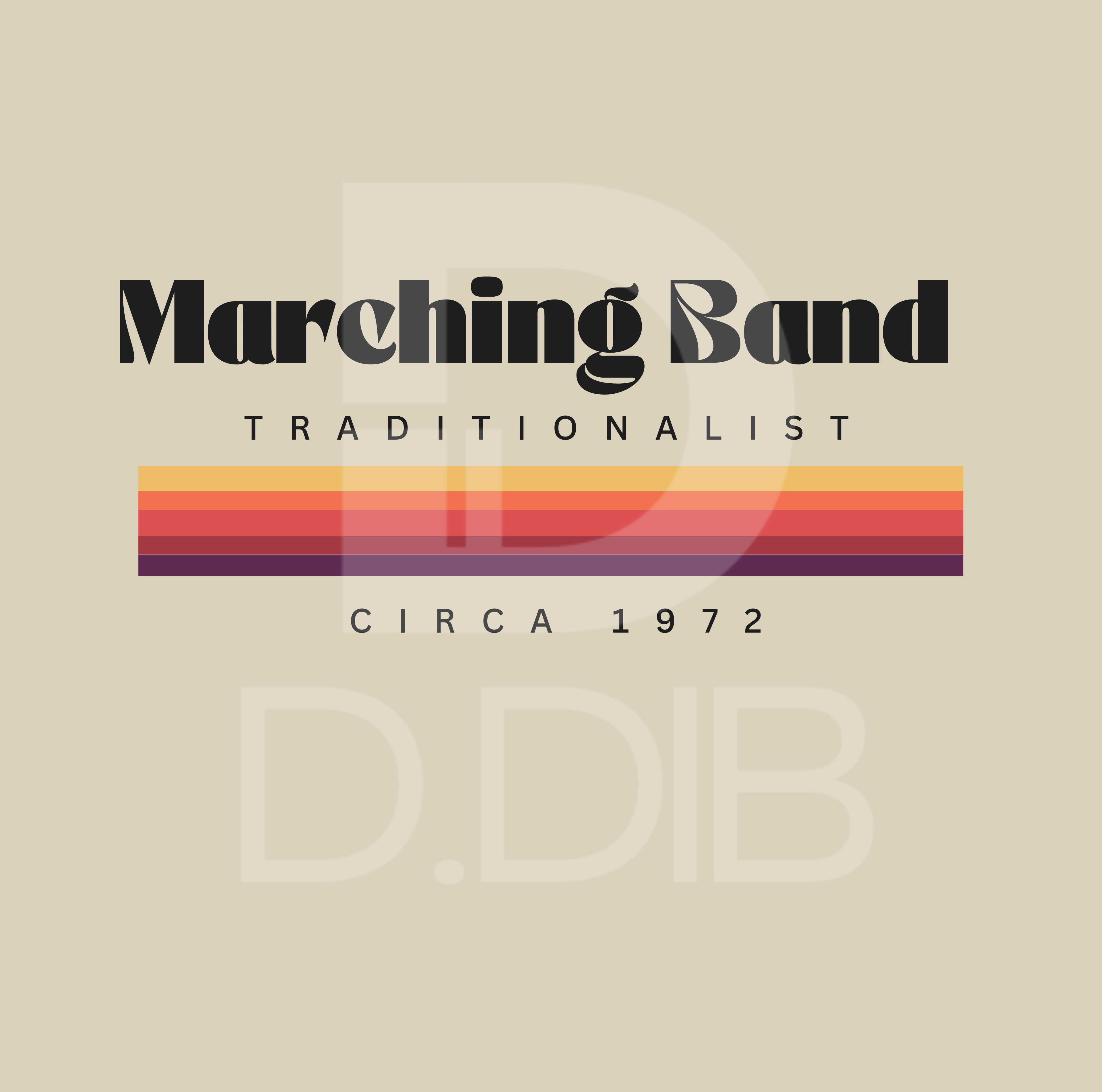 Marching Band Traditionalist Retro T Shirt | Custom “Circa” Year Vintage Band Tee
