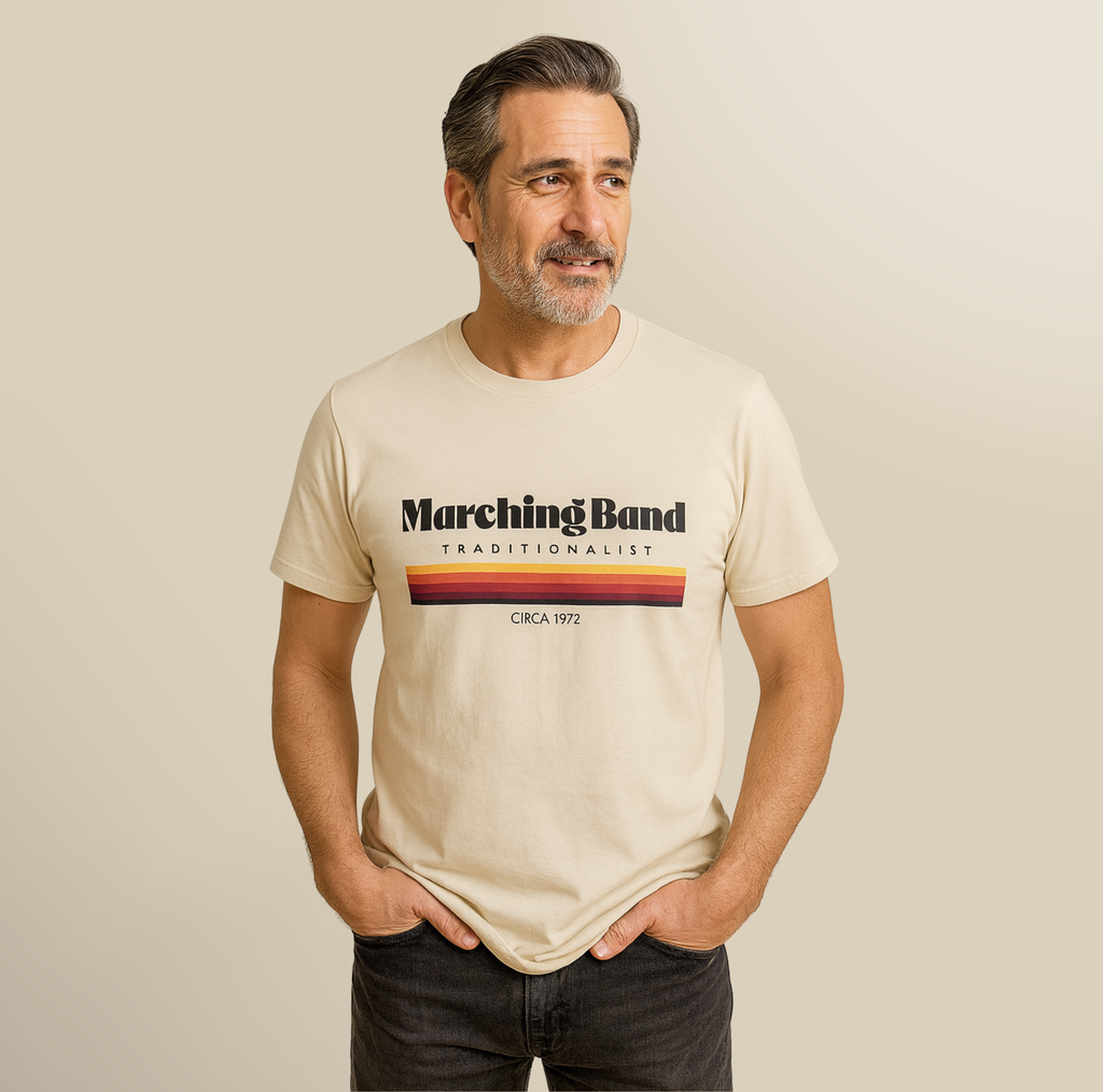 Marching Band Traditionalist Retro T Shirt | Custom “Circa” Year Vintage Band Tee