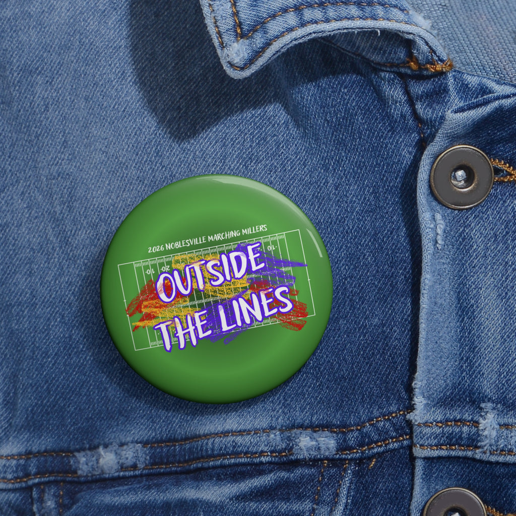 2026 Noblesville Marching Millers “Outside the Lines” Button | 2.25" Show Logo Pin